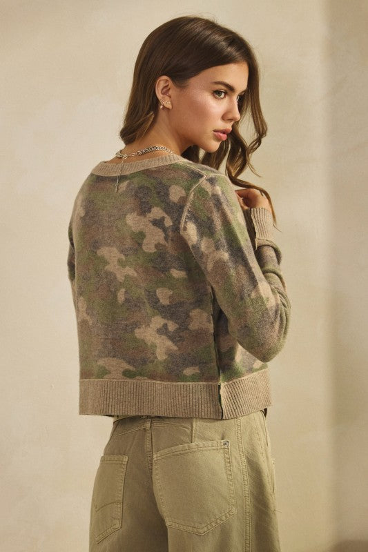 Camo Cardigan