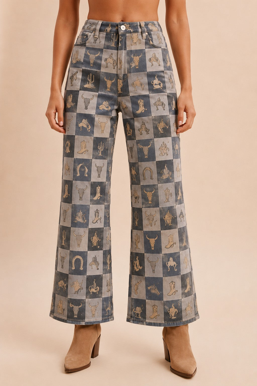 Checkerboard Jeans
