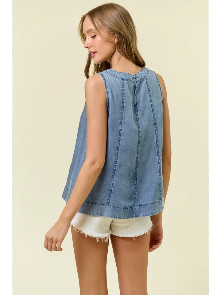 Marley Denim Top