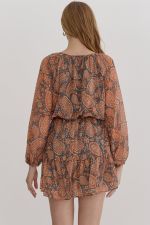 Paisley Chiffon Dress