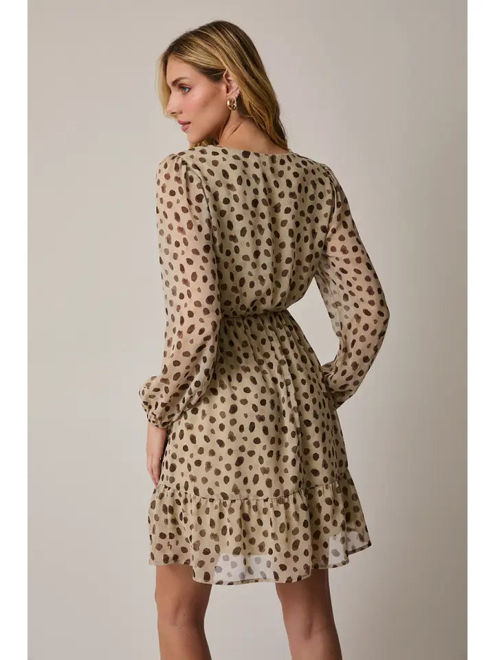Brown Dot Dress