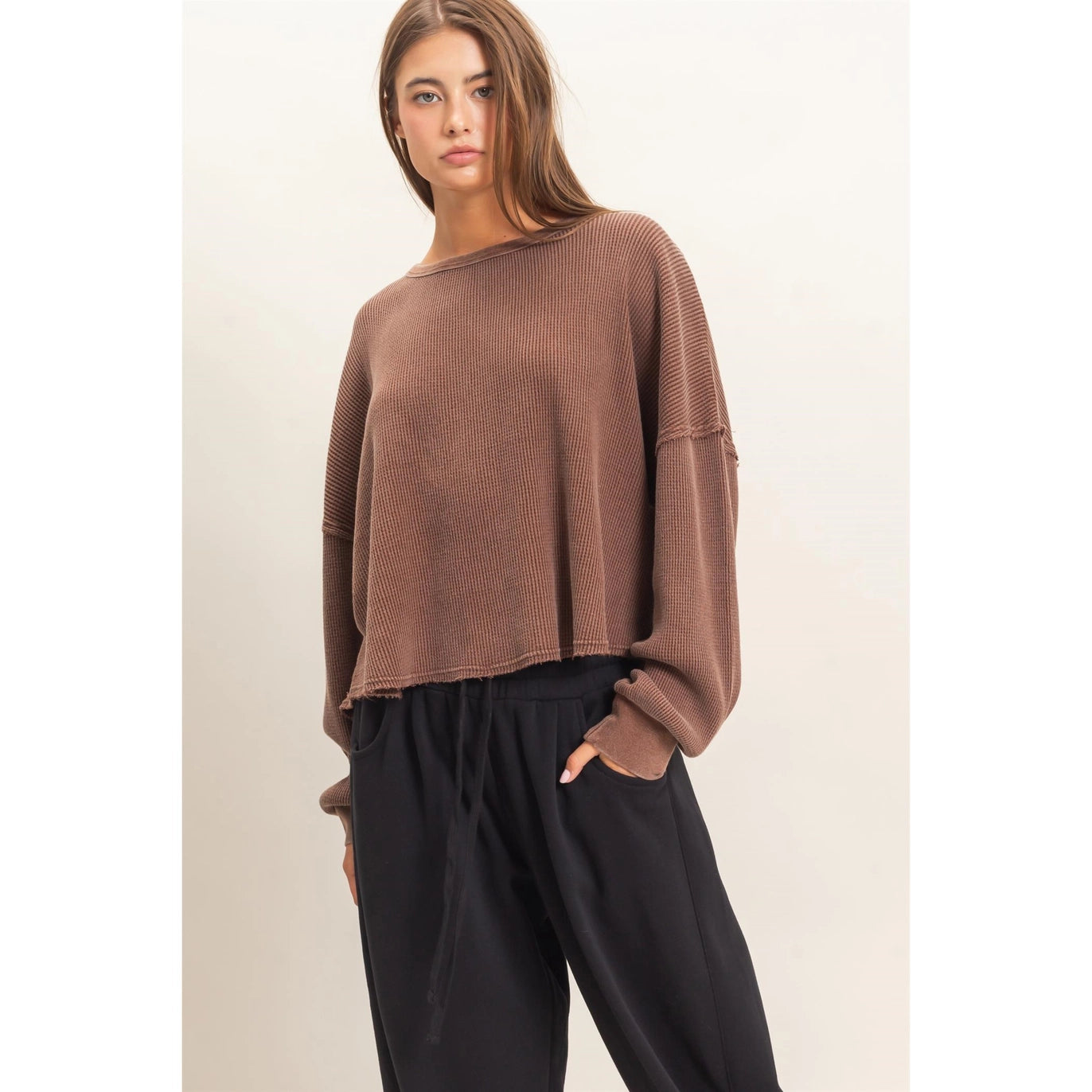 Mineral Washed Waffle Top
