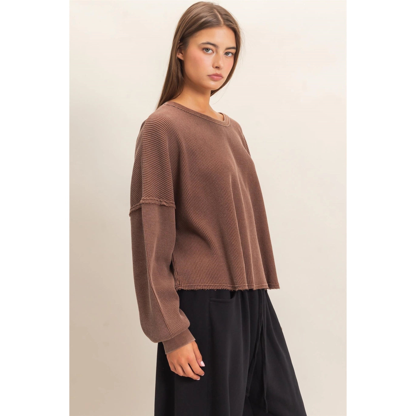 Mineral Washed Waffle Top