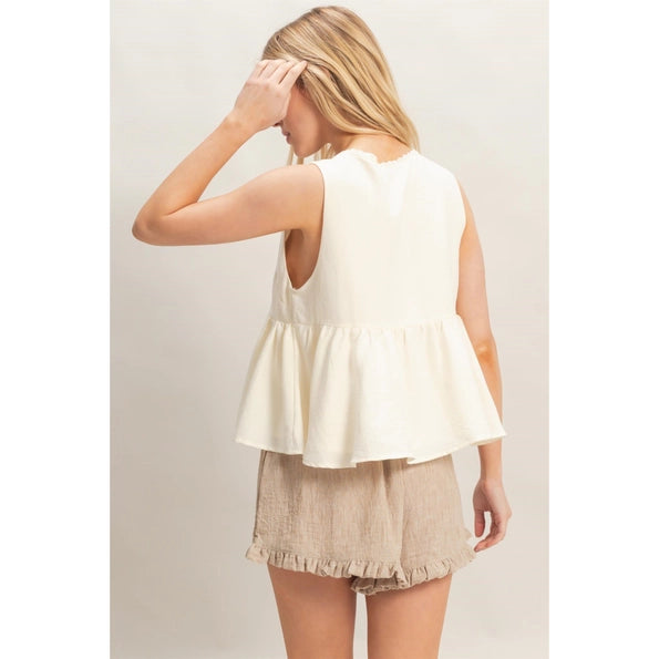 Lace Tie Top