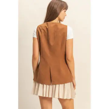 Tailored Button Vest