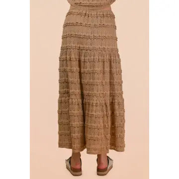 Tiered Lace Maxi Skirt