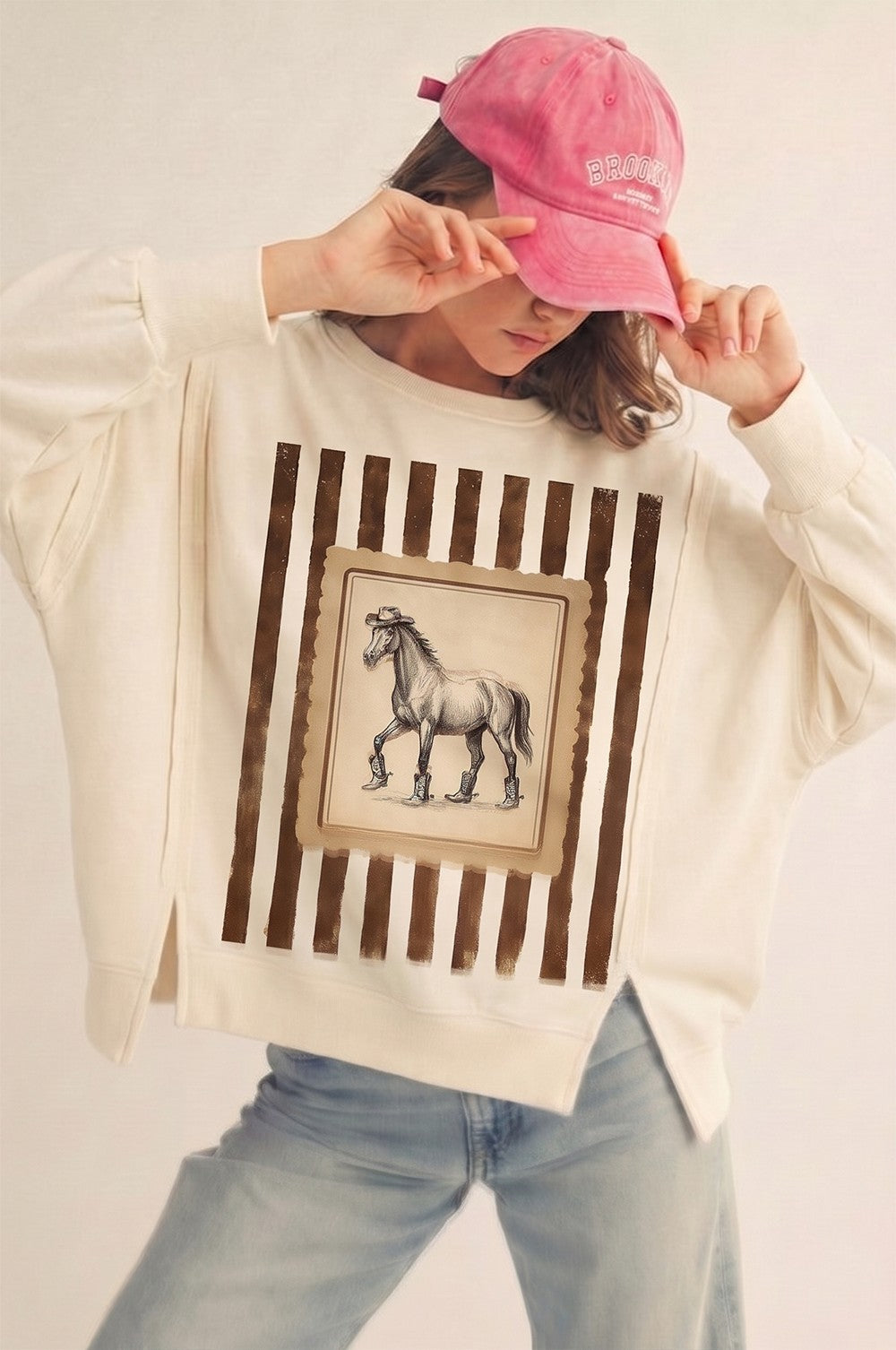 Striped Horse Sweatshirt