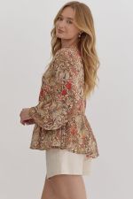 Retro Floral Top