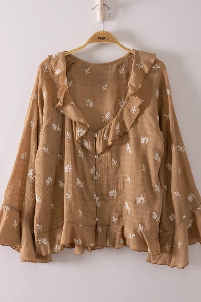 Sasha Embroidered Top