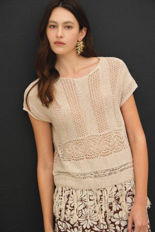 Fringed Crochet Top