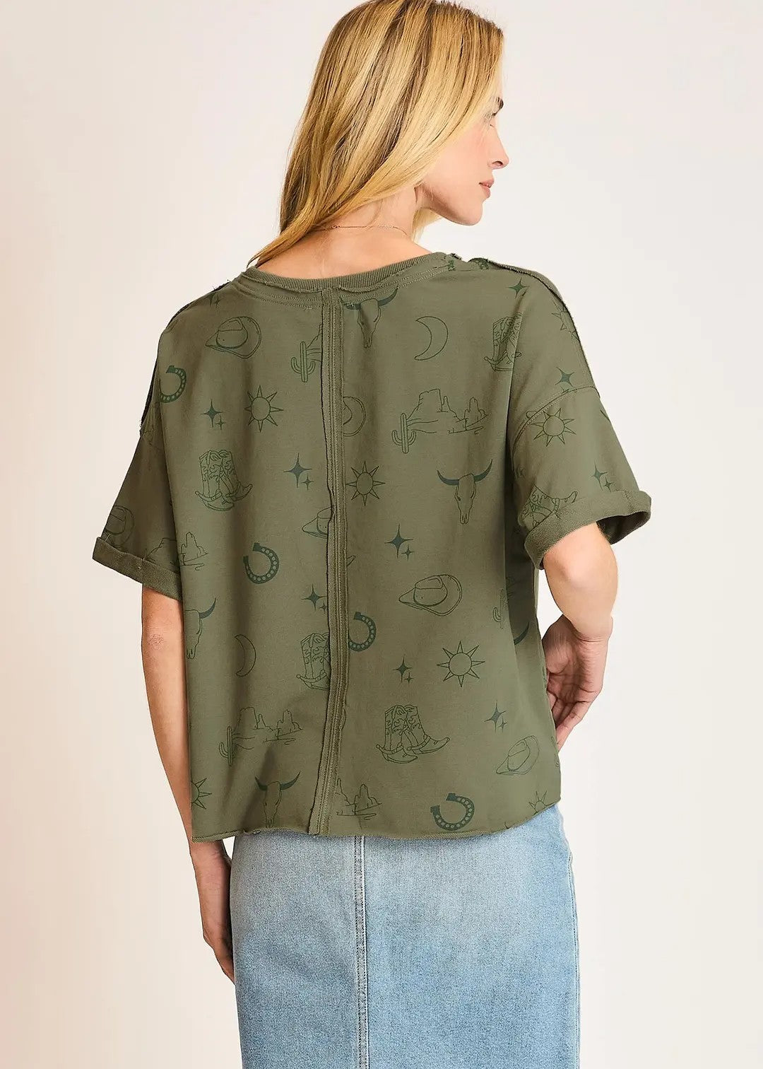 Western Graphic Top