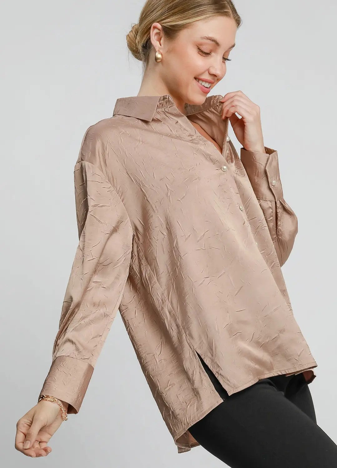 Pearl Button Blouse