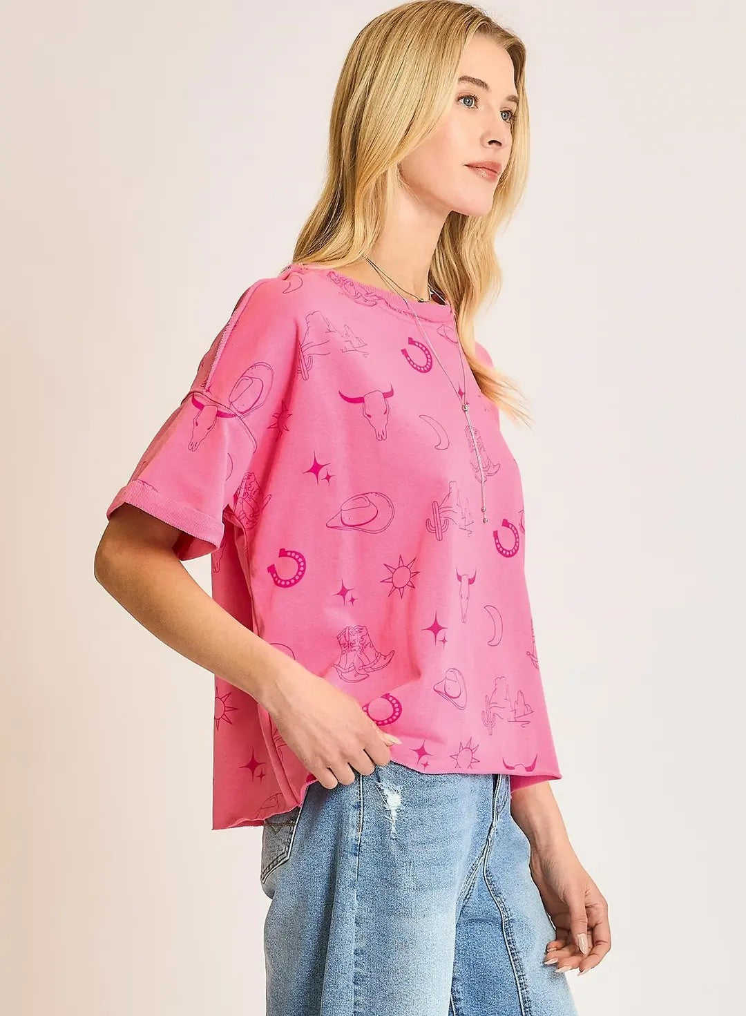 Western Graphic Top