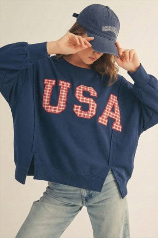 USA Patched Sweatshirt