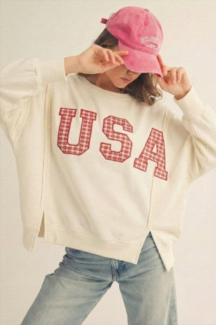 USA Patched Sweatshirt